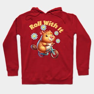 Capybara on the Bike Hoodie